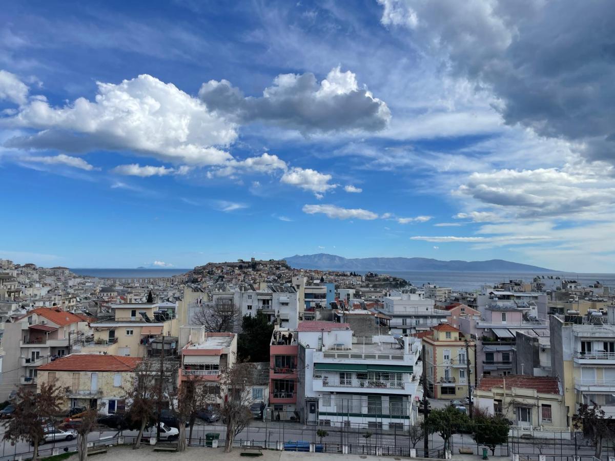 George & Nia Apartment - Central Kavala With Panoramic Terrace View Экстерьер фото